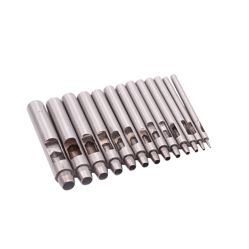 Dây da đầu tròn đục lỗ dây da đầu dài đầu thẳng đầu dập lỗ dây da máy đục lỗ dây đồng hồ vật liệu dày da đục lỗ không biến dạng