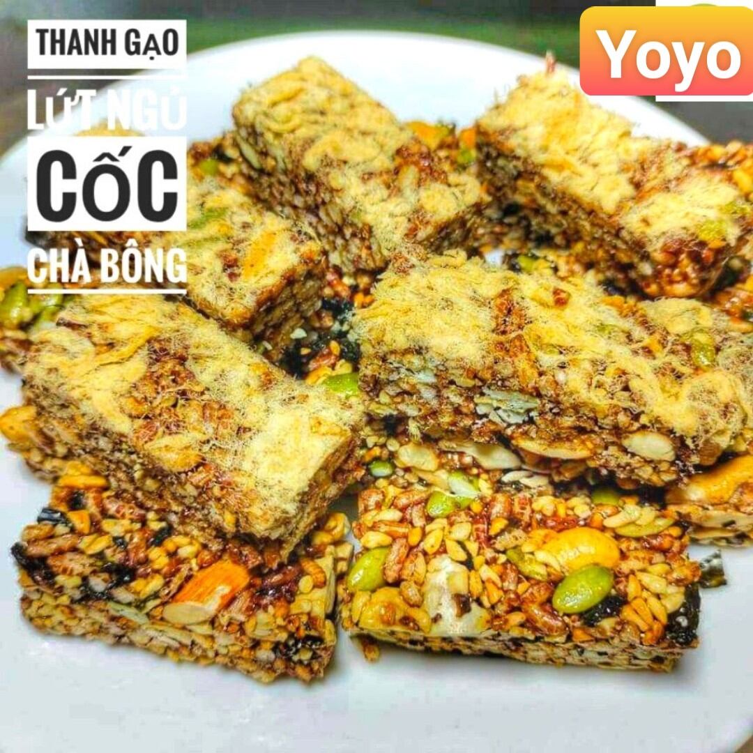 Thanh ngũ cốc gạo lứt chà bông yoyofoods