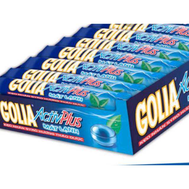 Túi Kẹo Thỏi GOLIA ACTIVE PLUS NHÂN SIRÔ THẢO DƯỢC 16 Thỏi