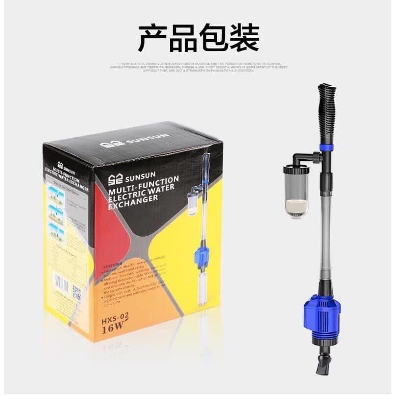 (FREESHIP) Máy hút cặn vệ sinh hồ cá SUNSUN HXS-02