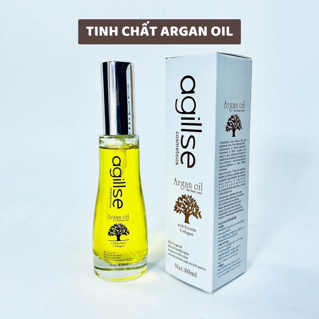 Tinh chất siêu dưỡng tóc chuyên sâu argan oil agillse cómeticos 80ml