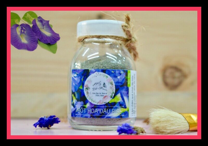 50gr bột hoa đậu biết/làm chậm quá trình lão hoá da.