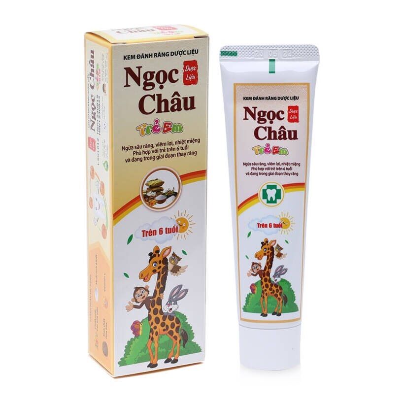 Kem đánh răng dược liệu Ngọc Châu dành cho trẻ em - 70gram