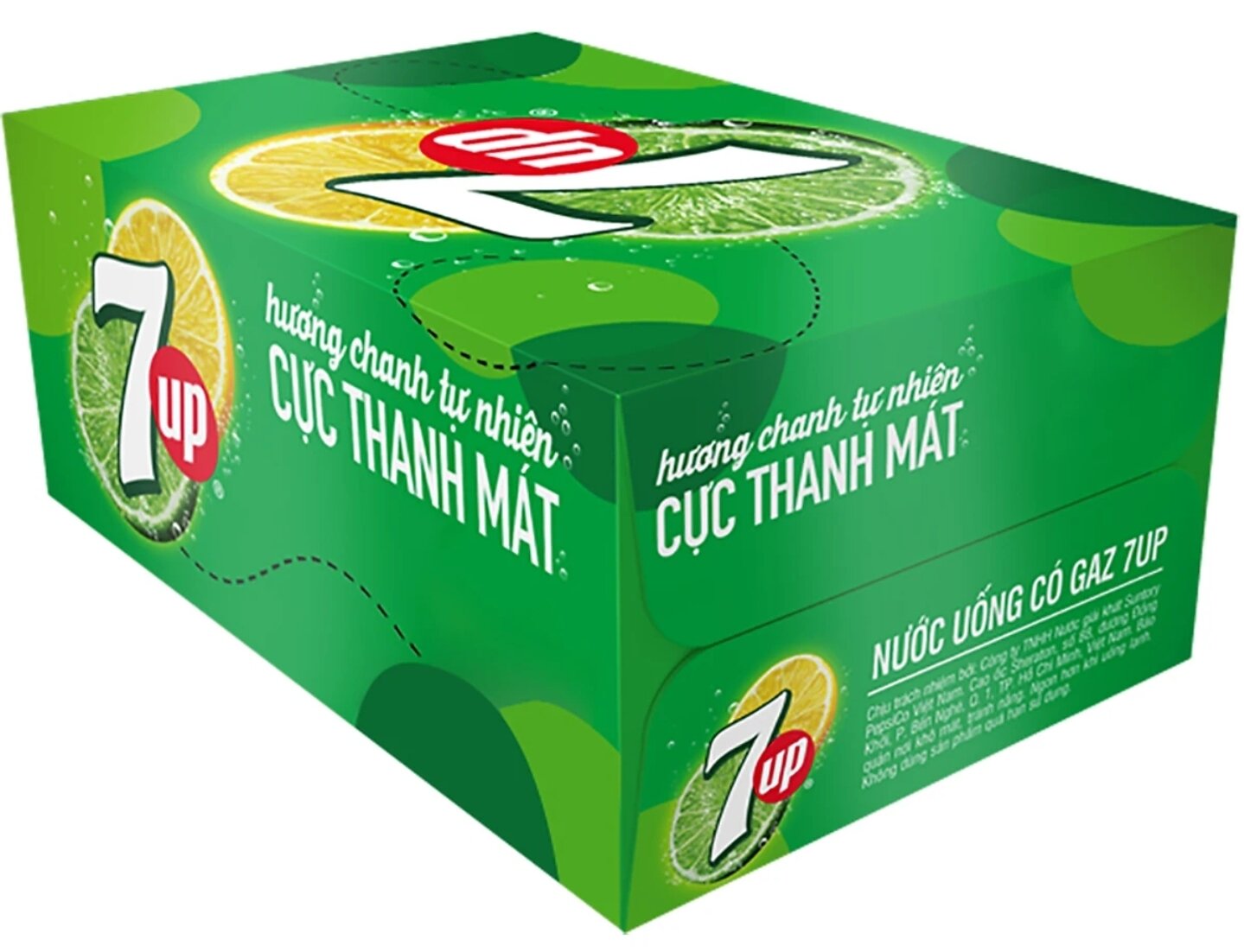 Date T5-8/2024 (Thùng 24 chai) Nước ngọt 7Up chai 390ml