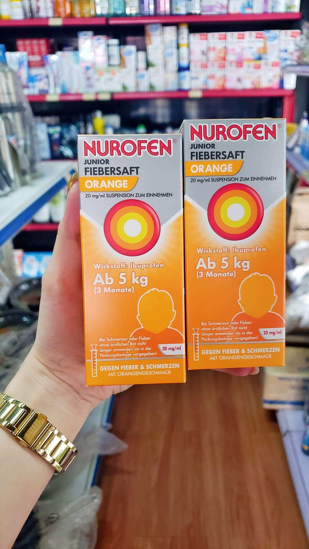 Đồ uống hạ sốt Nurofen của Đức