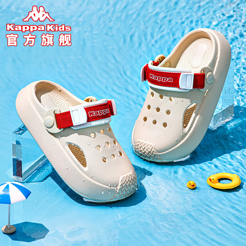 Dép Kappa Trẻ Em Dép Đế Slip-on Giày Trẻ Em Có Lỗ Mùa Hè Dép Đi Biển Bé Trai Bé Gái Giày Tập Đi