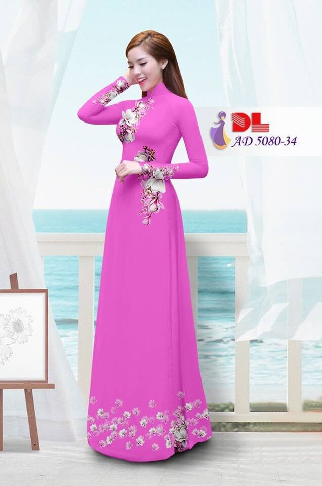 [HCM]Vải áo dài in hoa