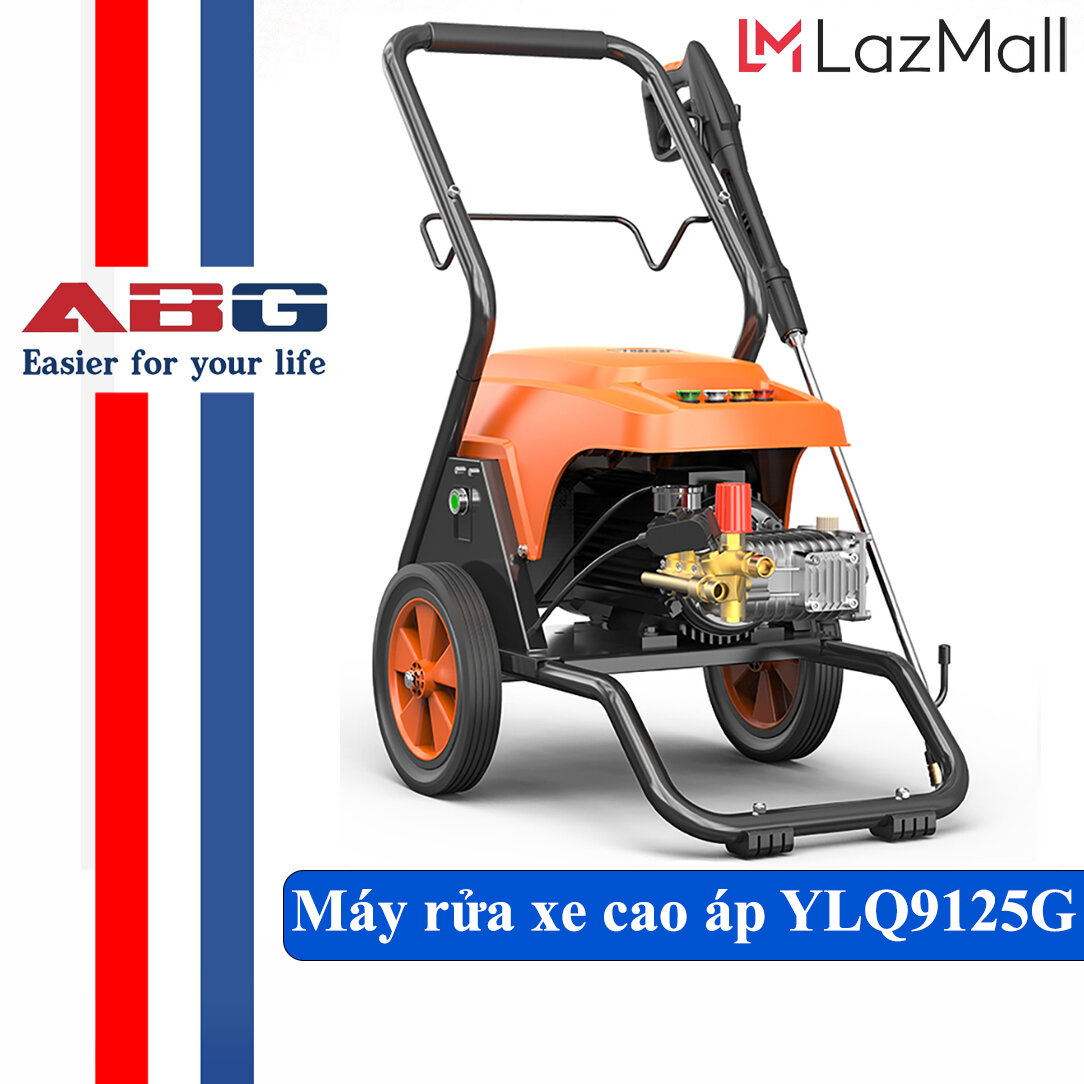 Máy rửa xe áp lực cao ABG YLQ9125G, rửa xe cao áp công suất lớn 2500W, áp suất mạnh, chống cháy nổ, sử dụng trong công nghiệp