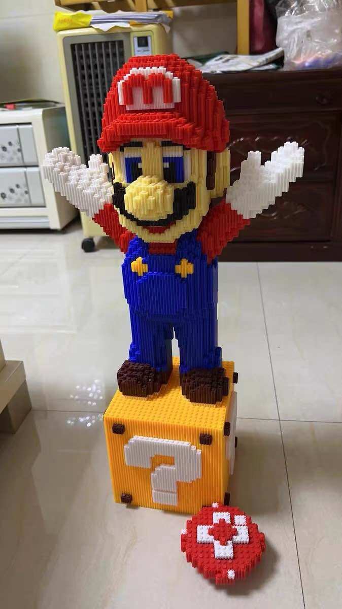 [TẶNG BÚA 🔨 ] MÔ HÌNH LẮP RÁP MARIO 53CM/ MÔ HÌNH LẮP GHÉP CỠ LỚN