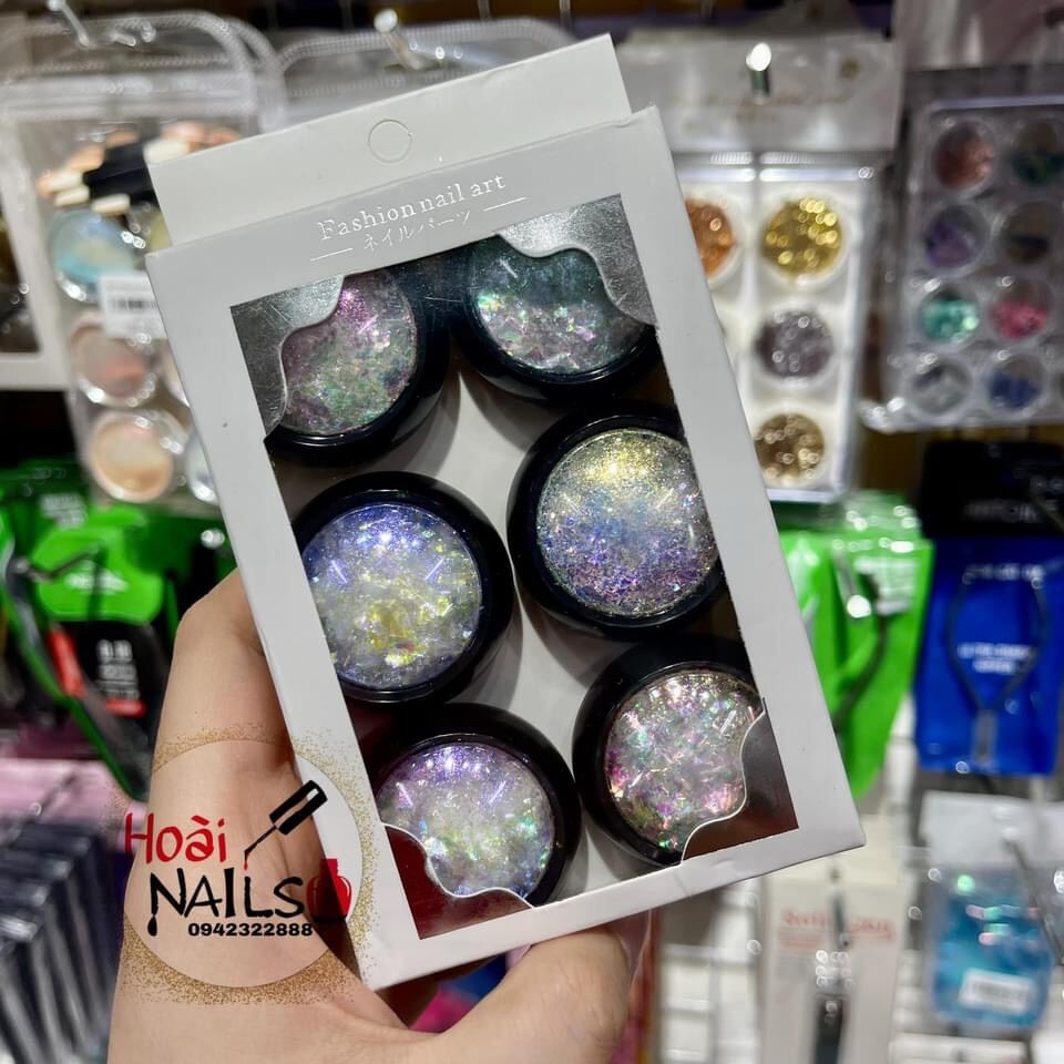 Set Giấy Nhún 6 Màu Phụ Kiện Nail