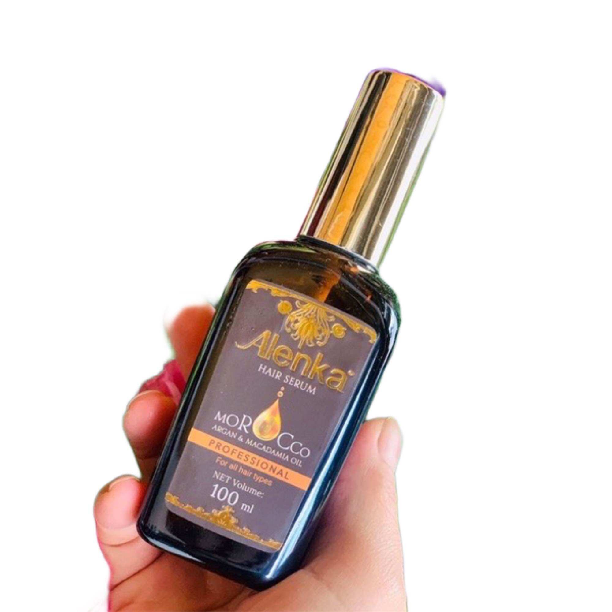 Tinh dầu serum dưỡng bóng tóc và giữ nếp tóc uốn alenka 100ml