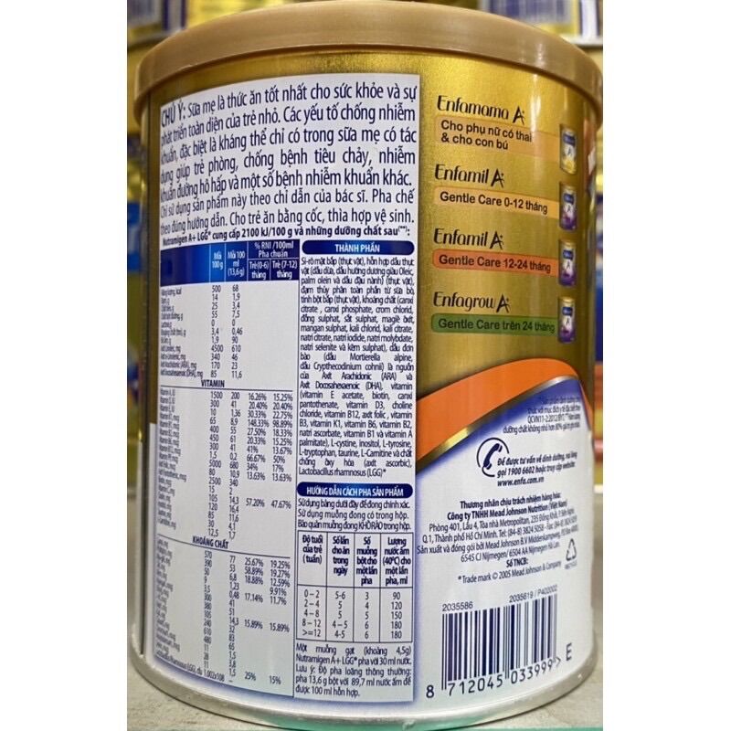Sữa bột Enfa Nutramigen A+ 400g