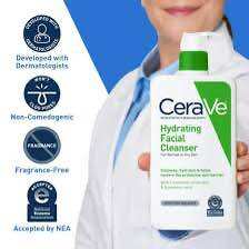 Sữa rửa mặt Cerave Hydrating Cleanser dành cho da khô đủ size