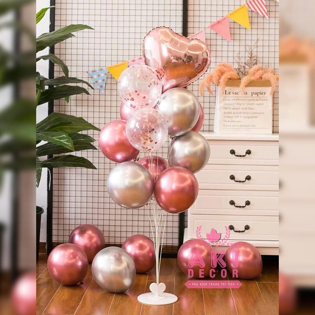 Trụ 11 nhánh giả bóng bay cao 103cm
