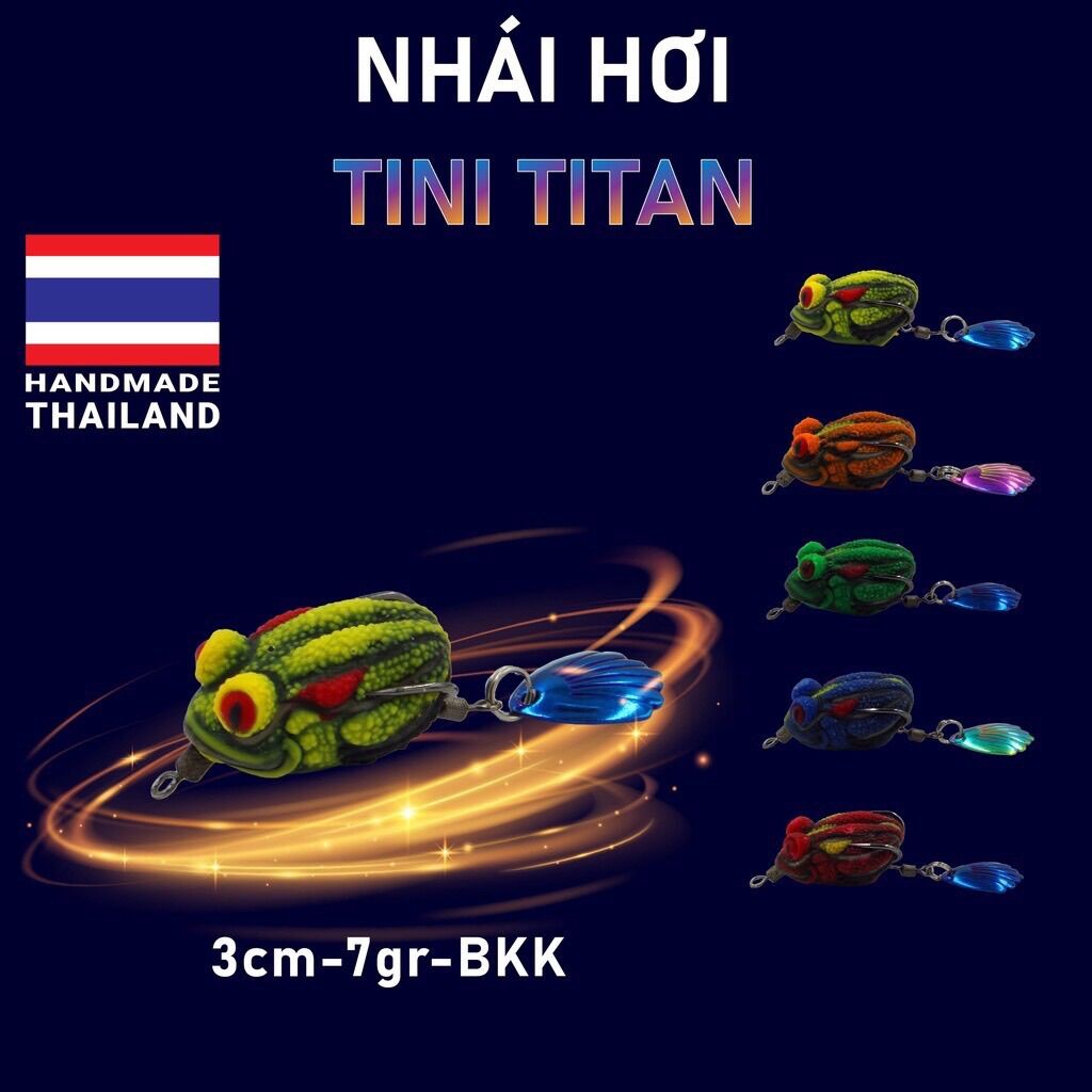 Nhái hơi Tini cao su Thái Lan Mini 3cm/7gr_linhkunshop