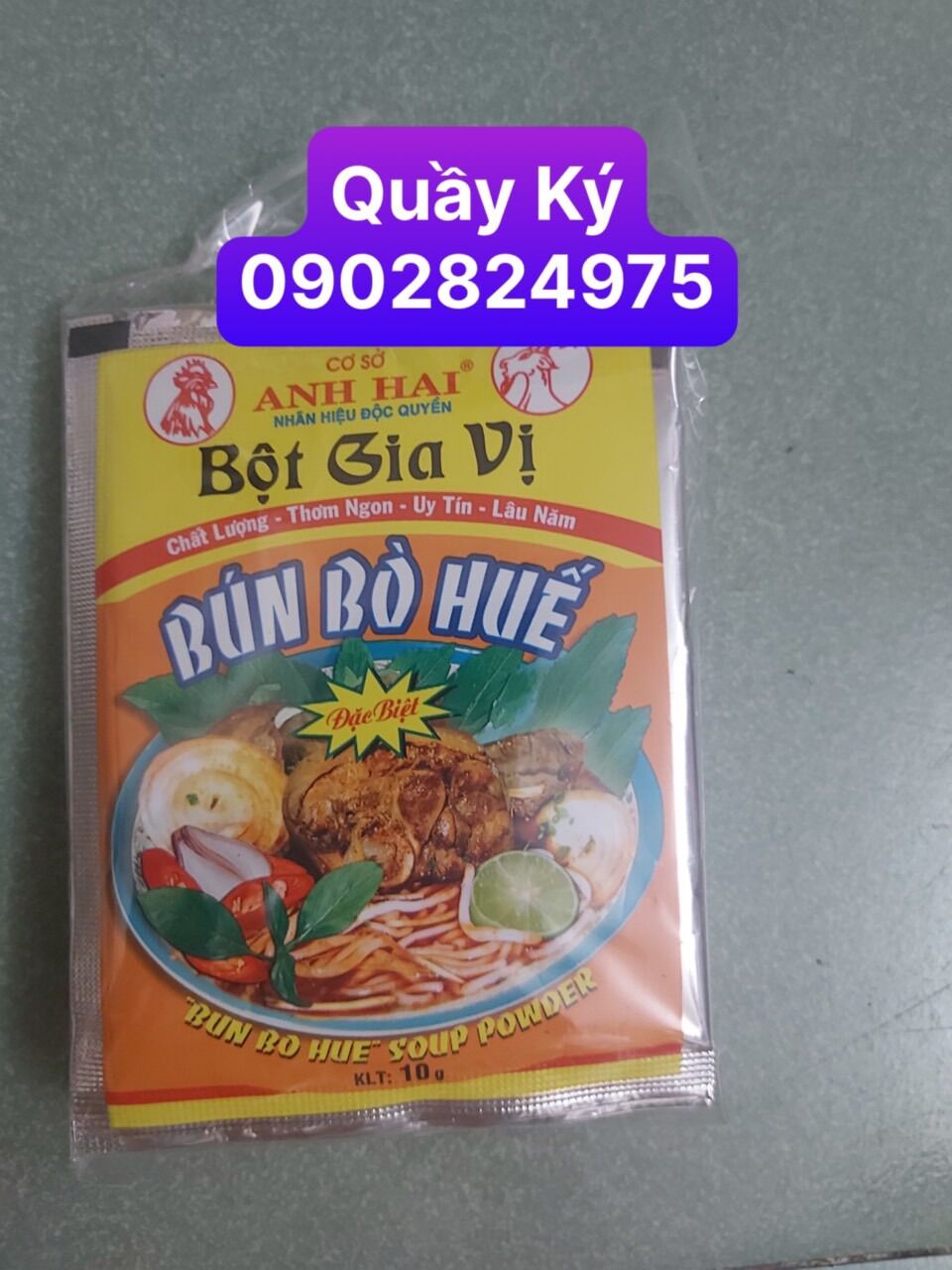 Gia vị nấu bún bò huế hiệu anh hai 10gr/ gói . 50 gói / hộp