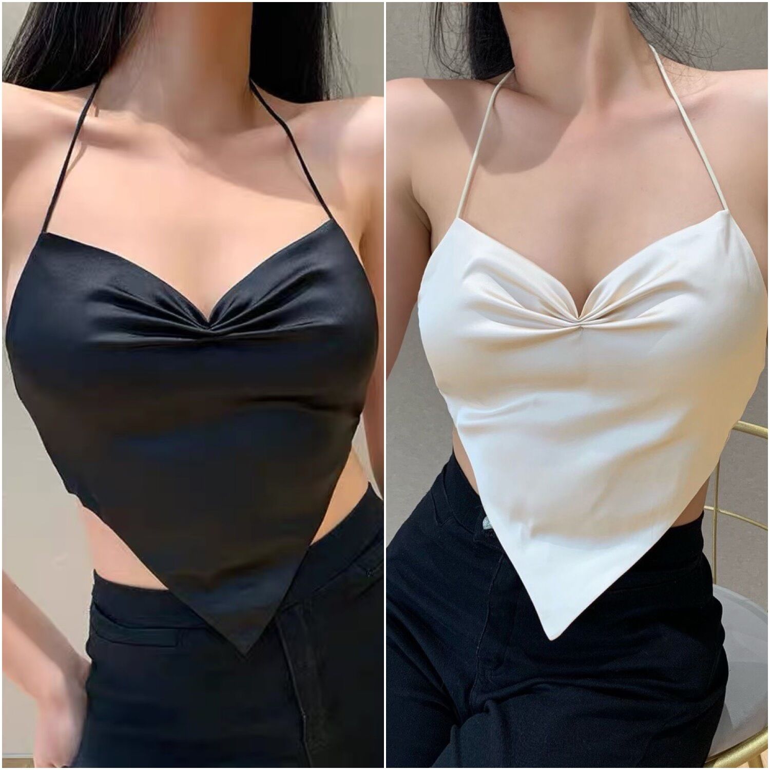 Áo yếm hai dây cột nơ sau y7