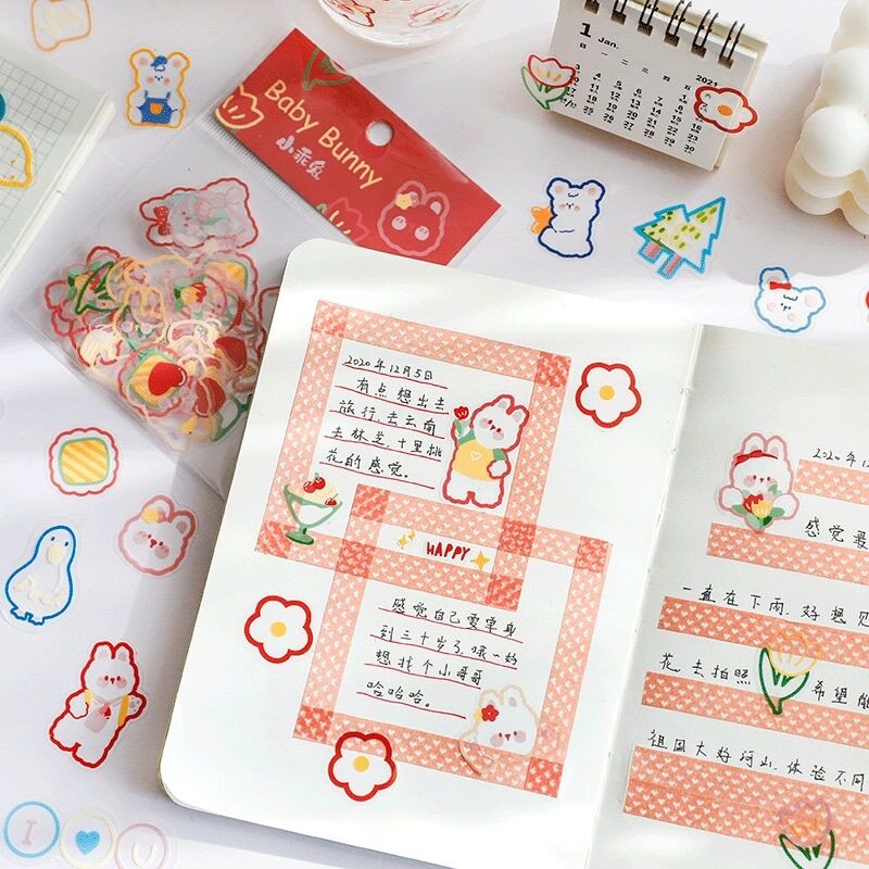 Set sticker màu sắc dễ thương