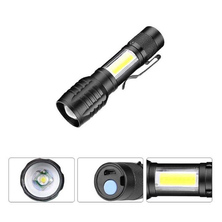 Combo 2 Đèn pin led đa năng mini