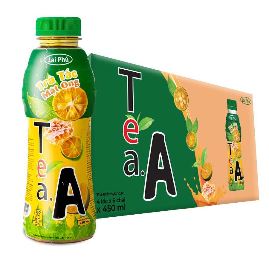Lốc 6 chai 450ml Trà Trái Cây Tea A Lai Phú
