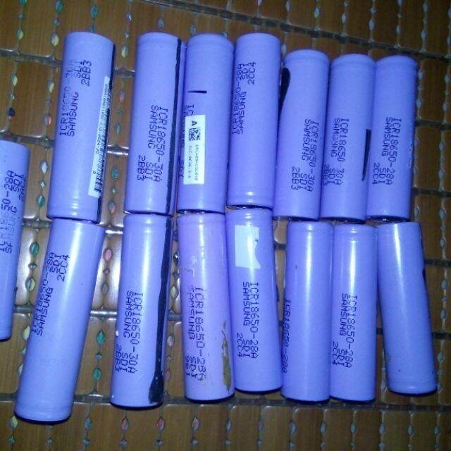 cell pin Samsung 28A 18650 hàng chọn để lâu ko tụt áp