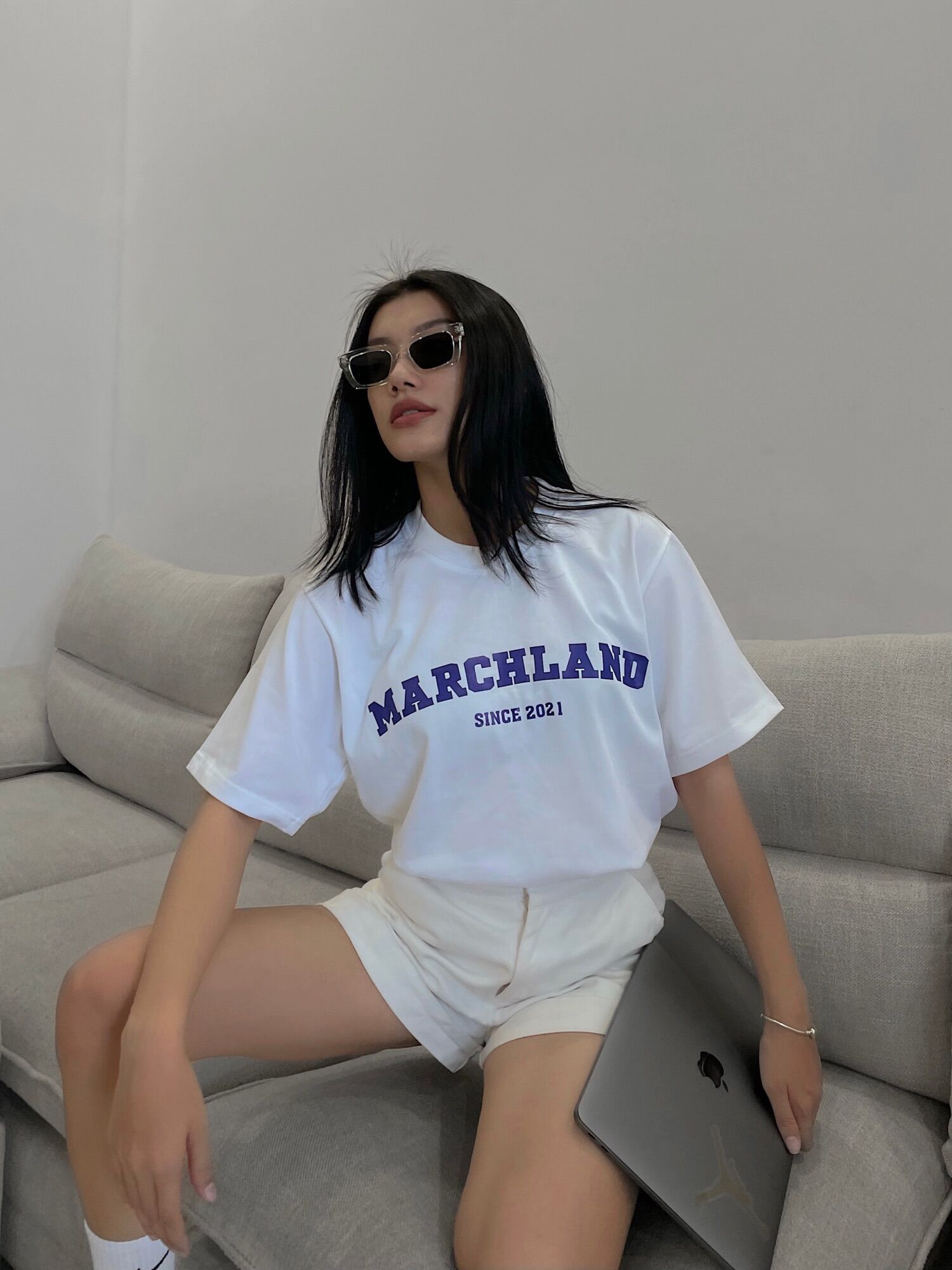 BASIC LOGO BLUE TSHIRT