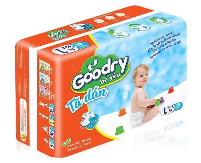 Tã Dán Goodry gói đại S46/M42/L38/XL34