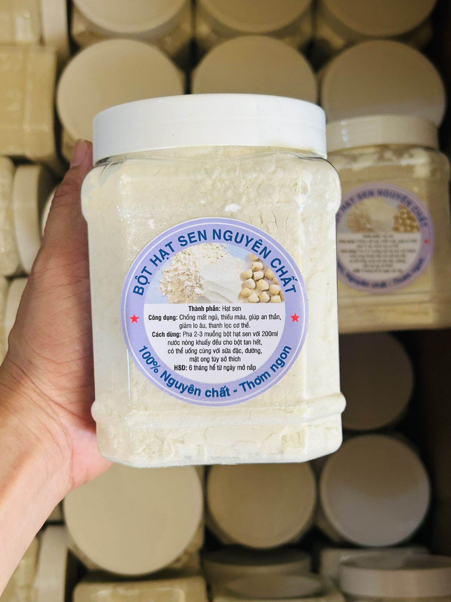 Bột hạt sen hũ 500 gram
