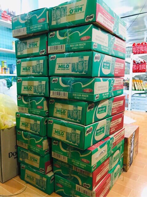 Lốc 4 hộp Thức uống lúa mạch Nestle Milo 180ml