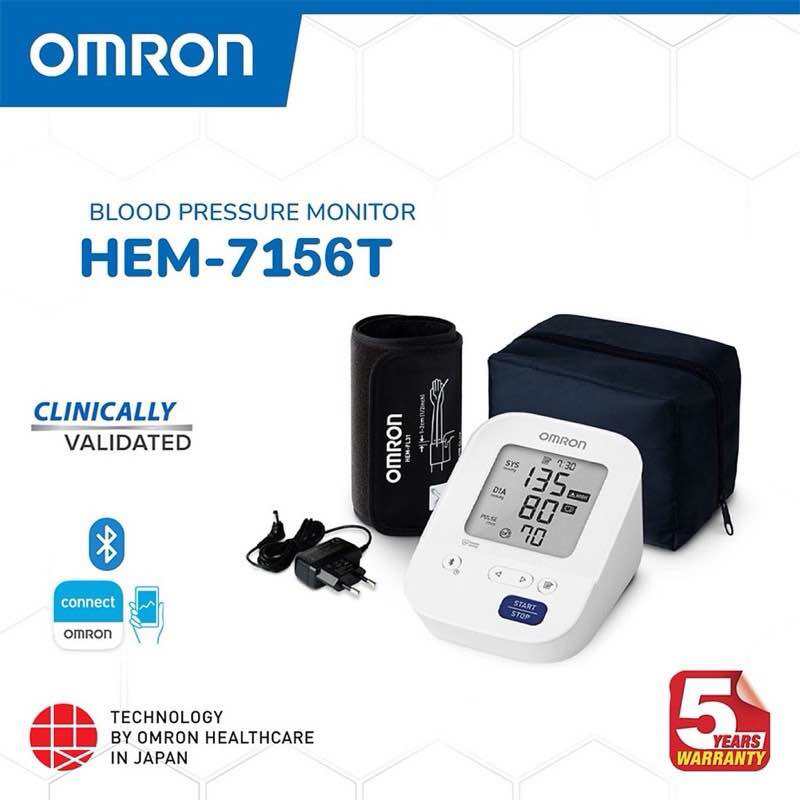 Máy đo huyết áp tự động Bluetooth Omron HEM 7156T