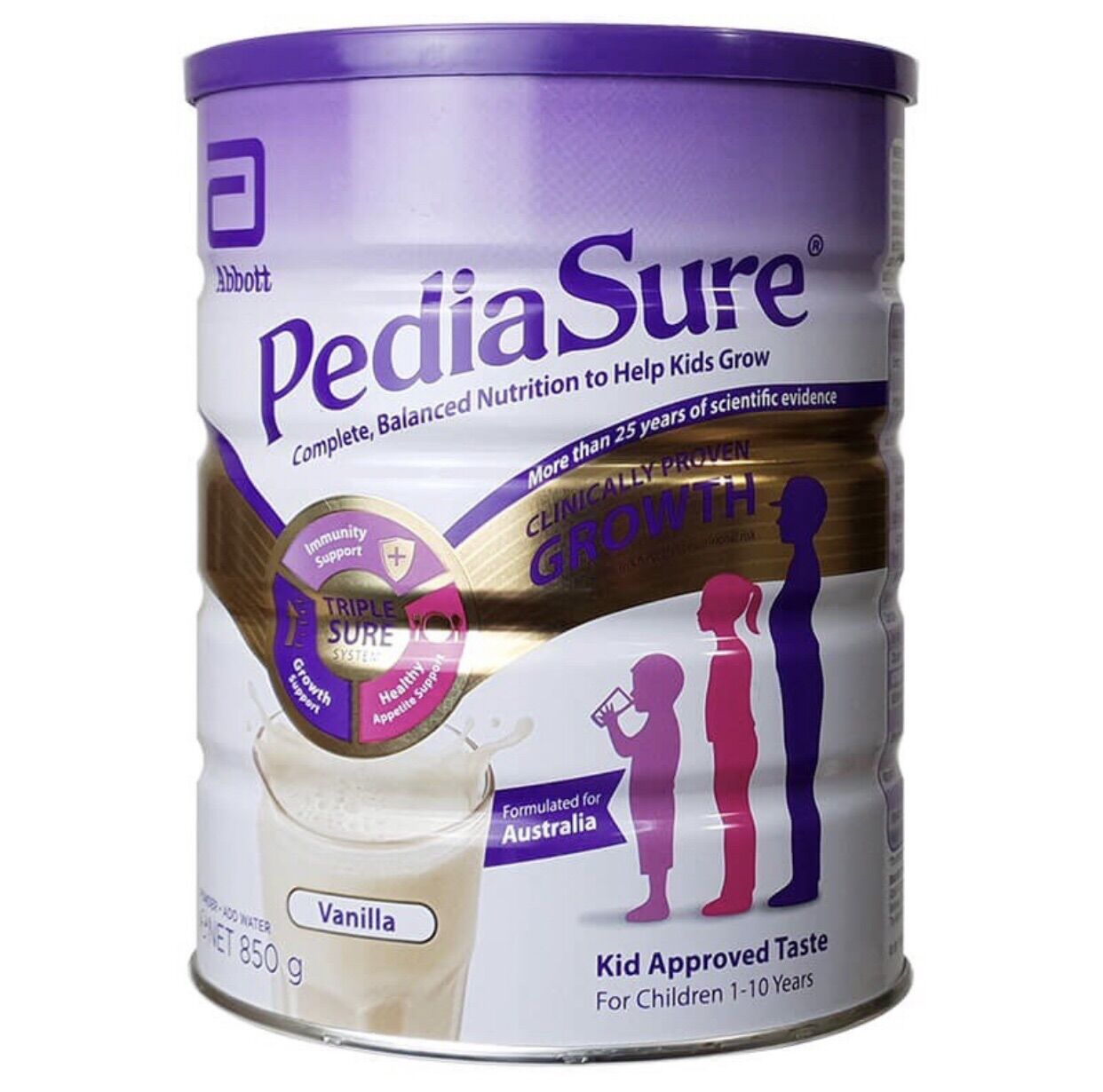 Sữa pediasure úc nắp tím vị dâu 850g date 30/ 5/2022