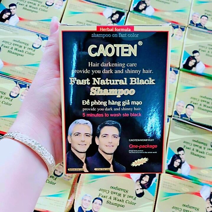 (Hộp 10 Gói) Gội Là Đen Caoten
