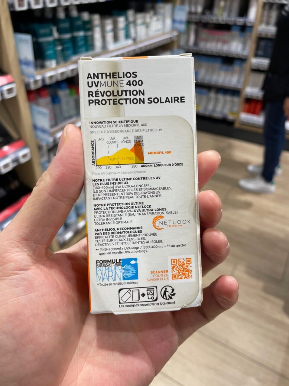 Kem chống nắng La Roche posay Fluide invisible 50ml