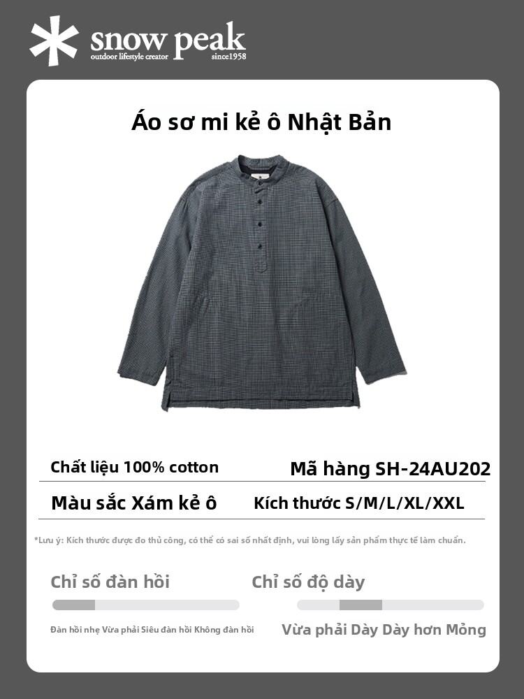 Snowpeak | Áo Sơ Mi Có Mũ Trùm Nigata Sản Xuất Outdoor Thu/Đông 2025
