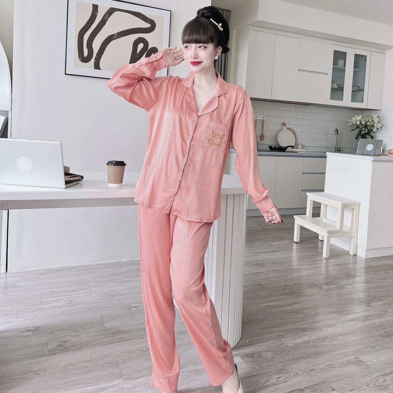 (55-100kg) ĐỒ BỘ BIGSIZE LỤA XƯỚC TAY PHỒNG - TÚI THÊU