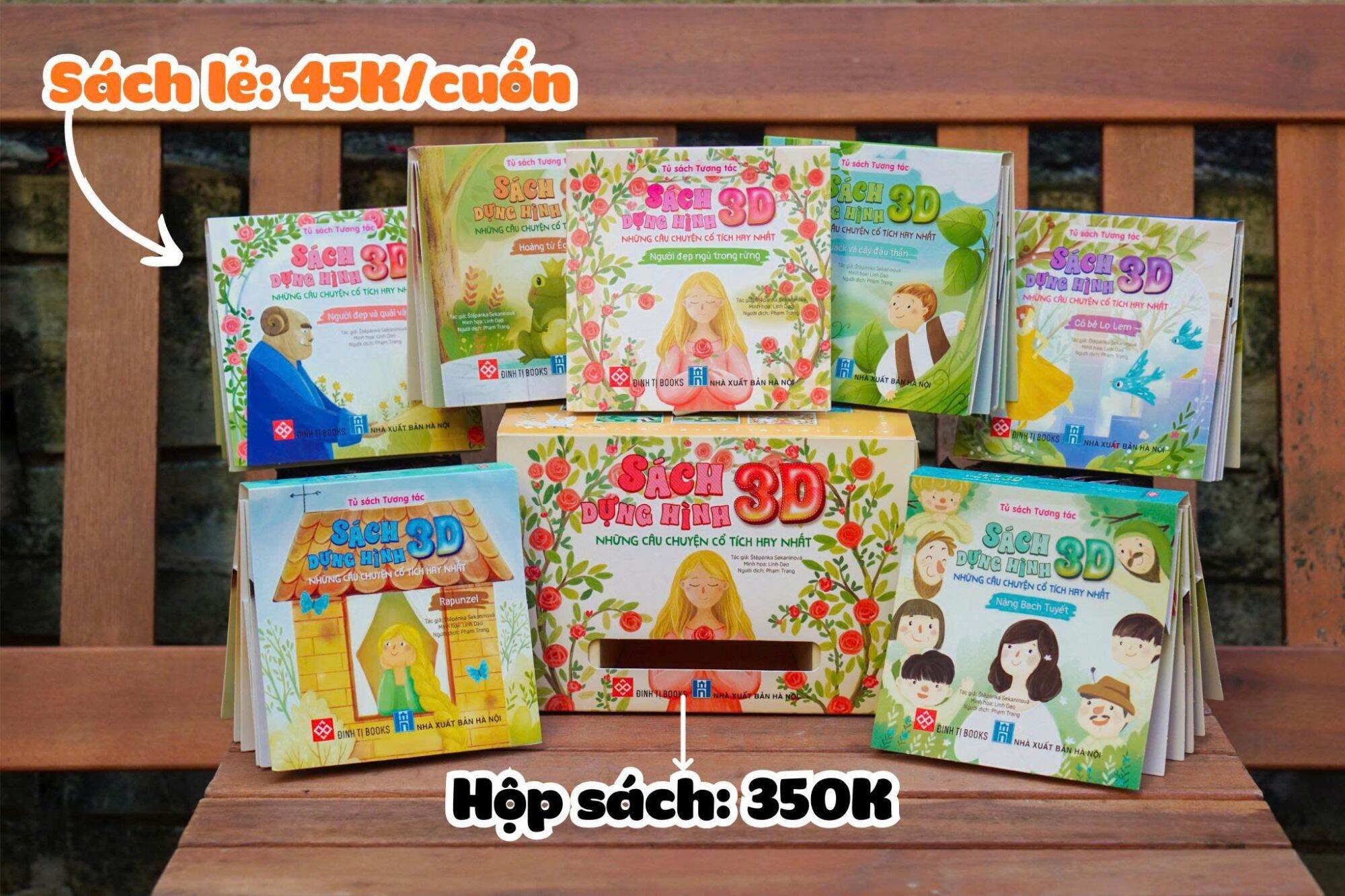 Bộ sách - Hộp sách dựng hình 3D ( 7 tập )