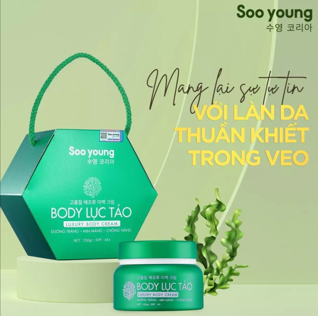 Kem body lục tảo soo young Hàn Quốc