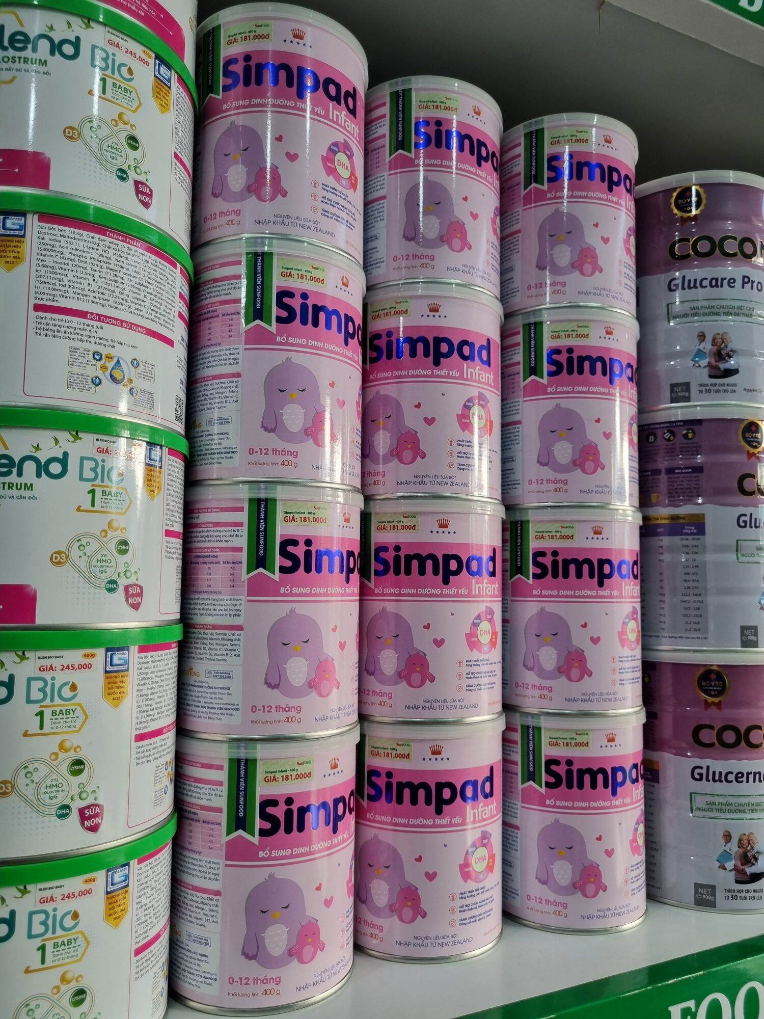 Sữa Simpad Infant 900g (0-12 tháng) date luôn mới