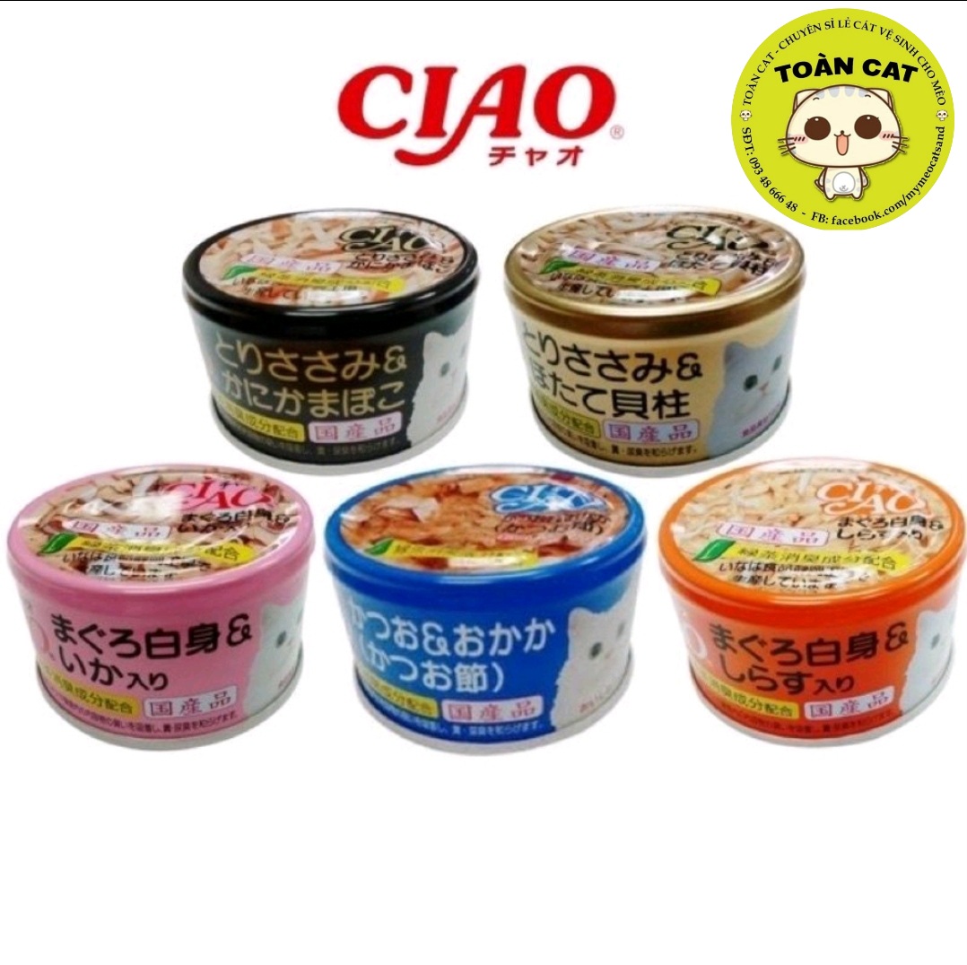 Pate Ciao cho mèo lon 85g-Pate cho mèo