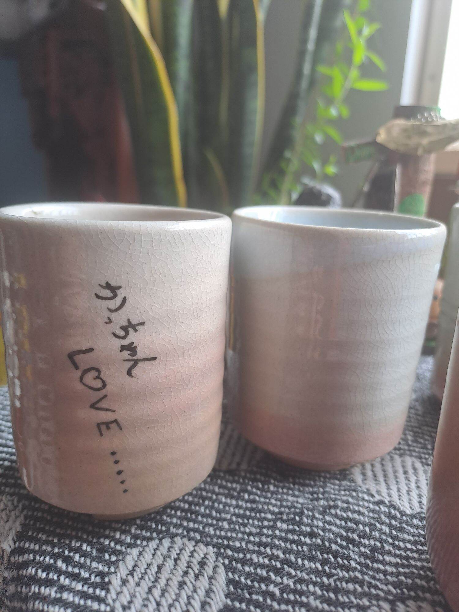 Ly cốc uống trà Hagi, cặp ly phu thê, Gốm sứ Nhật độc lạ 2hand