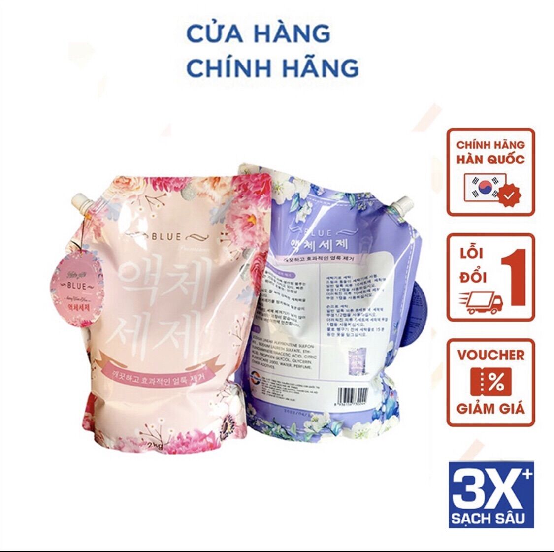 Nước giặt hương nước hoa chuẩn HQ