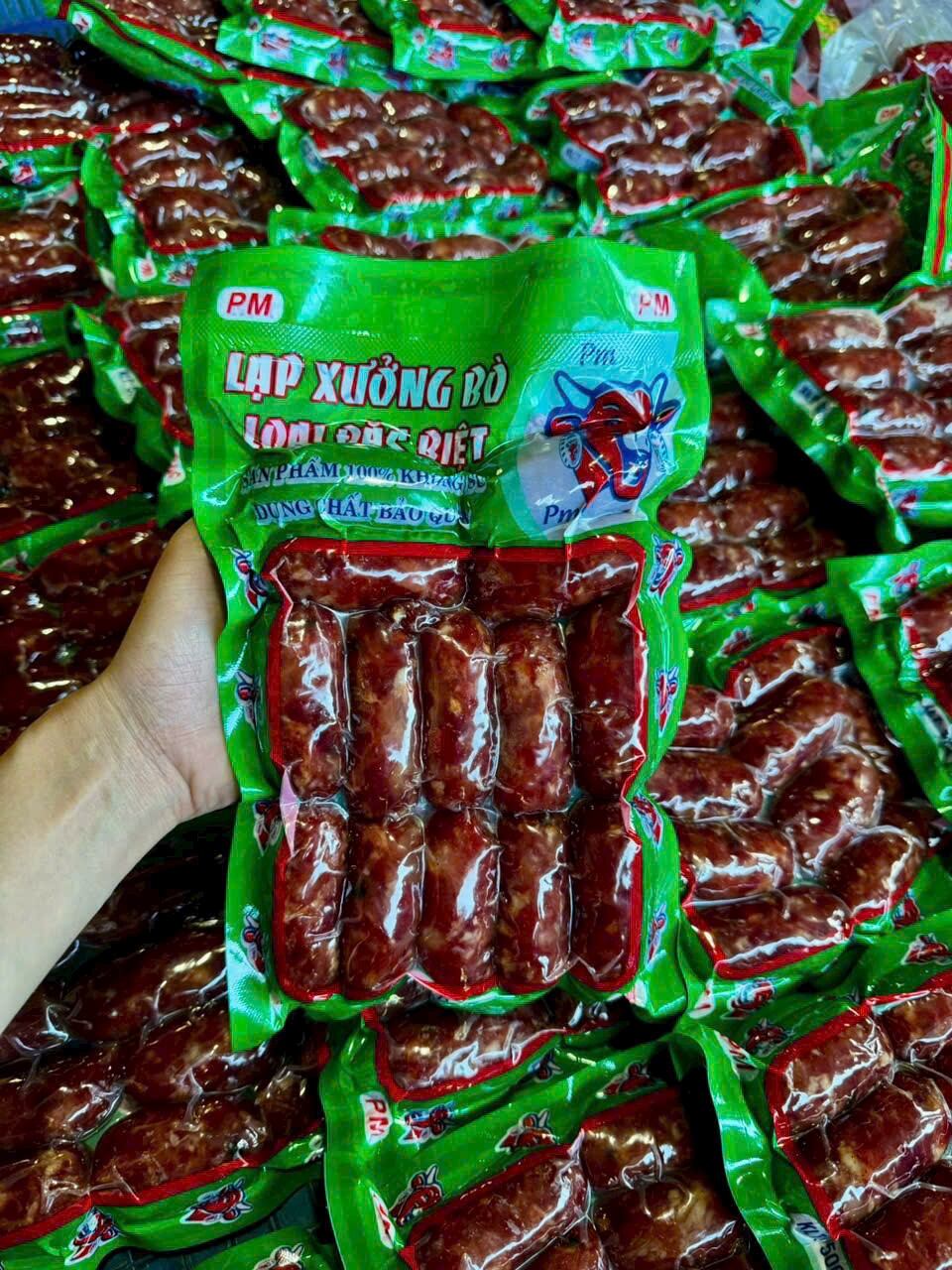 lạp xưởng bò tươi đặc biệt (500gr)