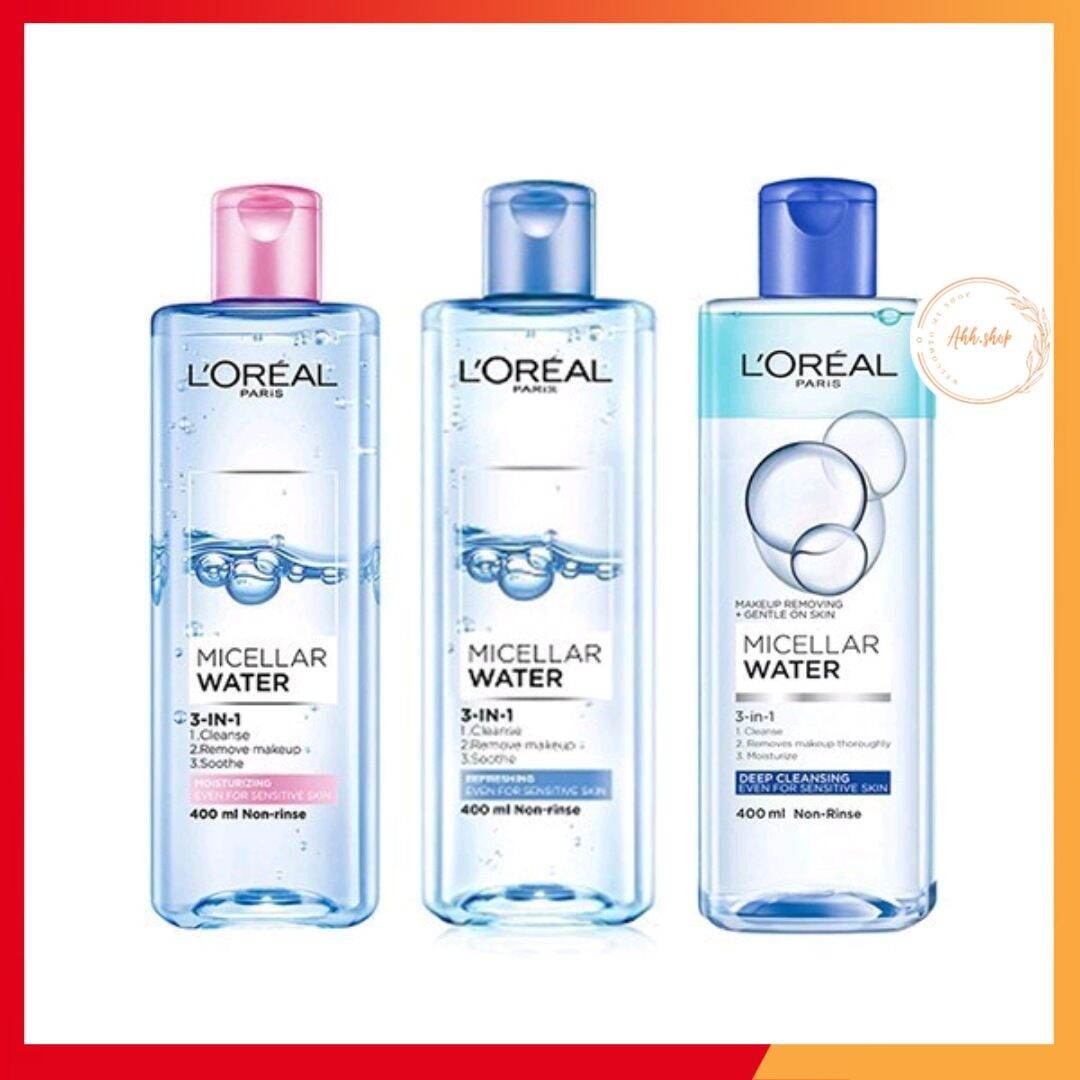 Nước Tẩy Trang Loreal Paris Micellar Water 400Ml