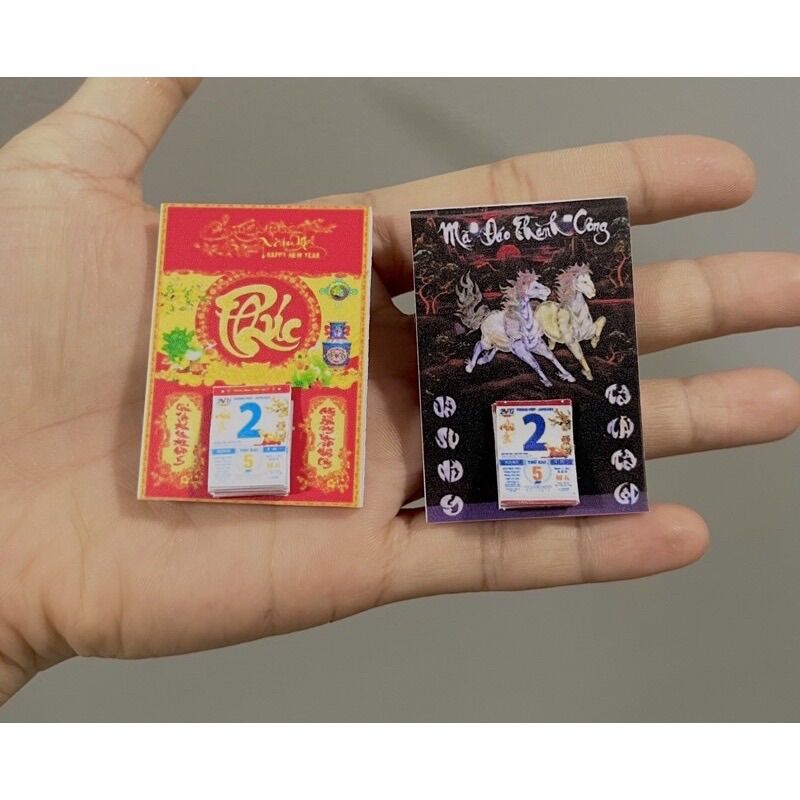 Mô hình cuốn lịch 1/12