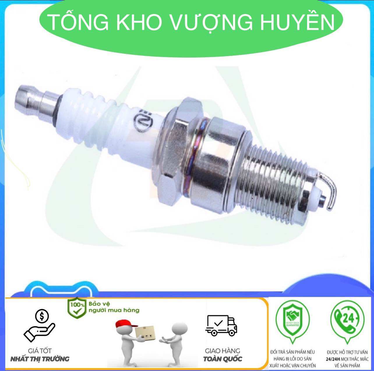 Bugi Buri máy xăng đầu nổ 5.5 / 6.5 HP (Phụ tùng máy xăng)