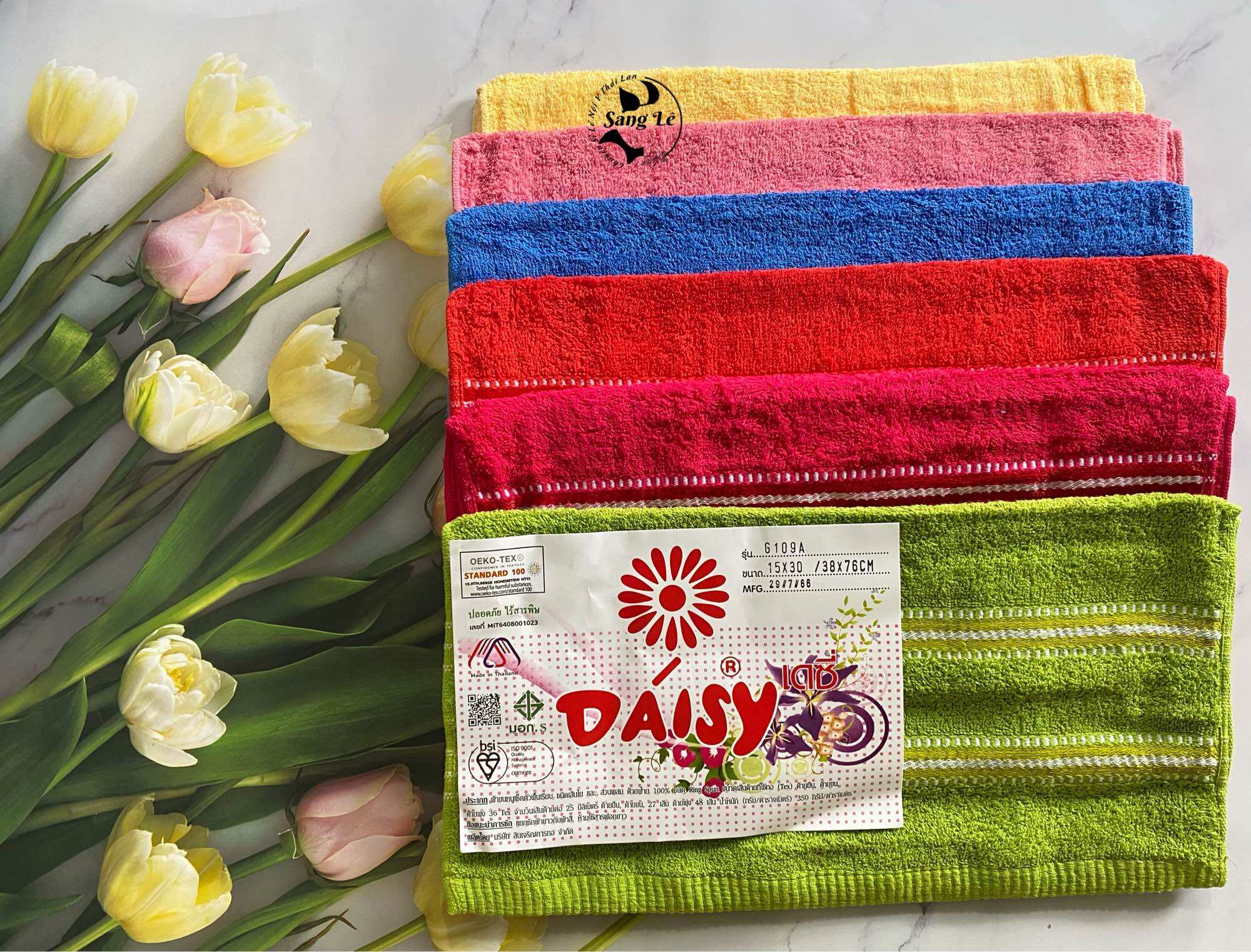 Khăn tắm thái lan daisy 15cm*30cm