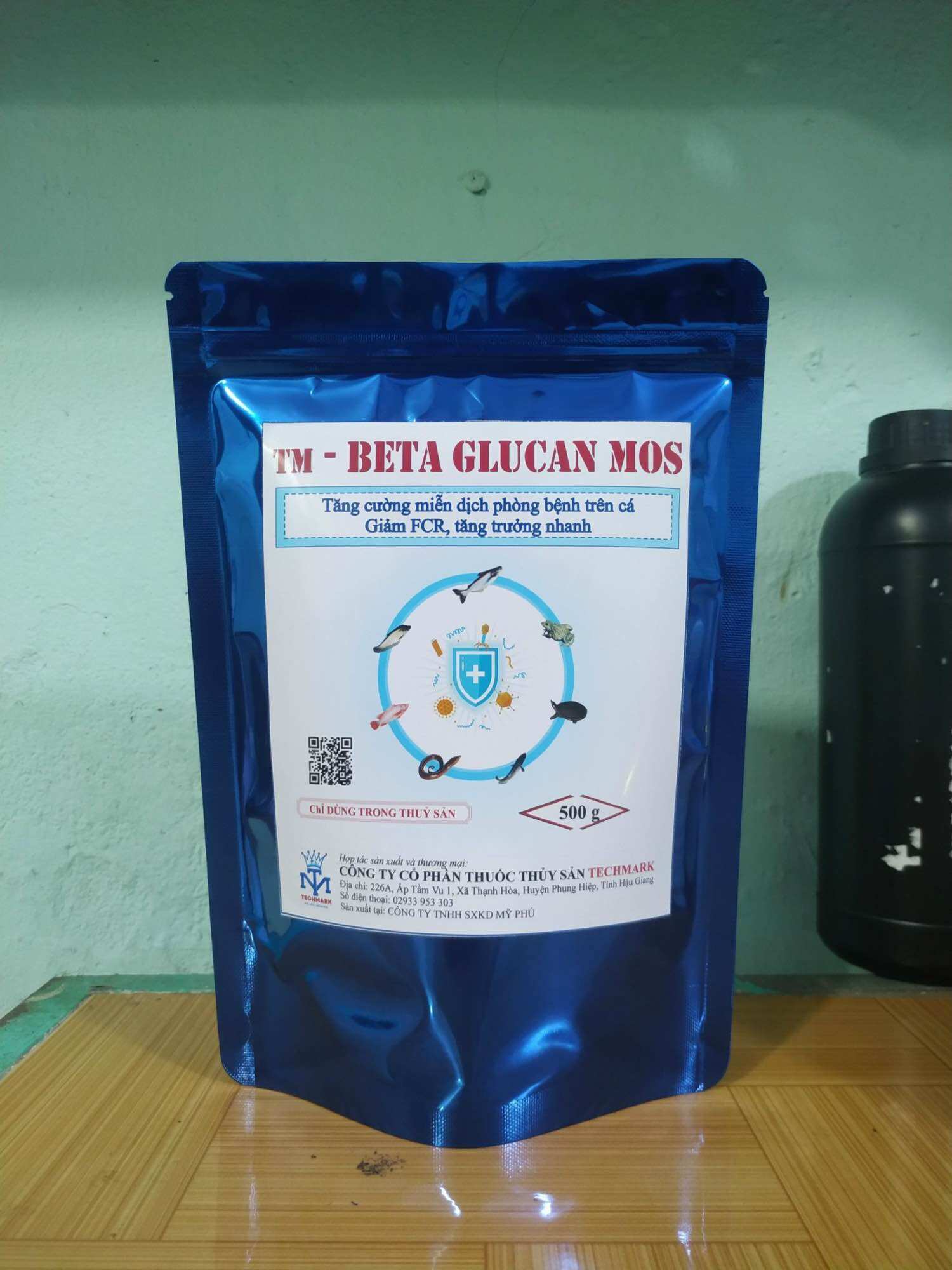 Glucan giúp tăng đề kháng chống bệnh tôm lon 500g
