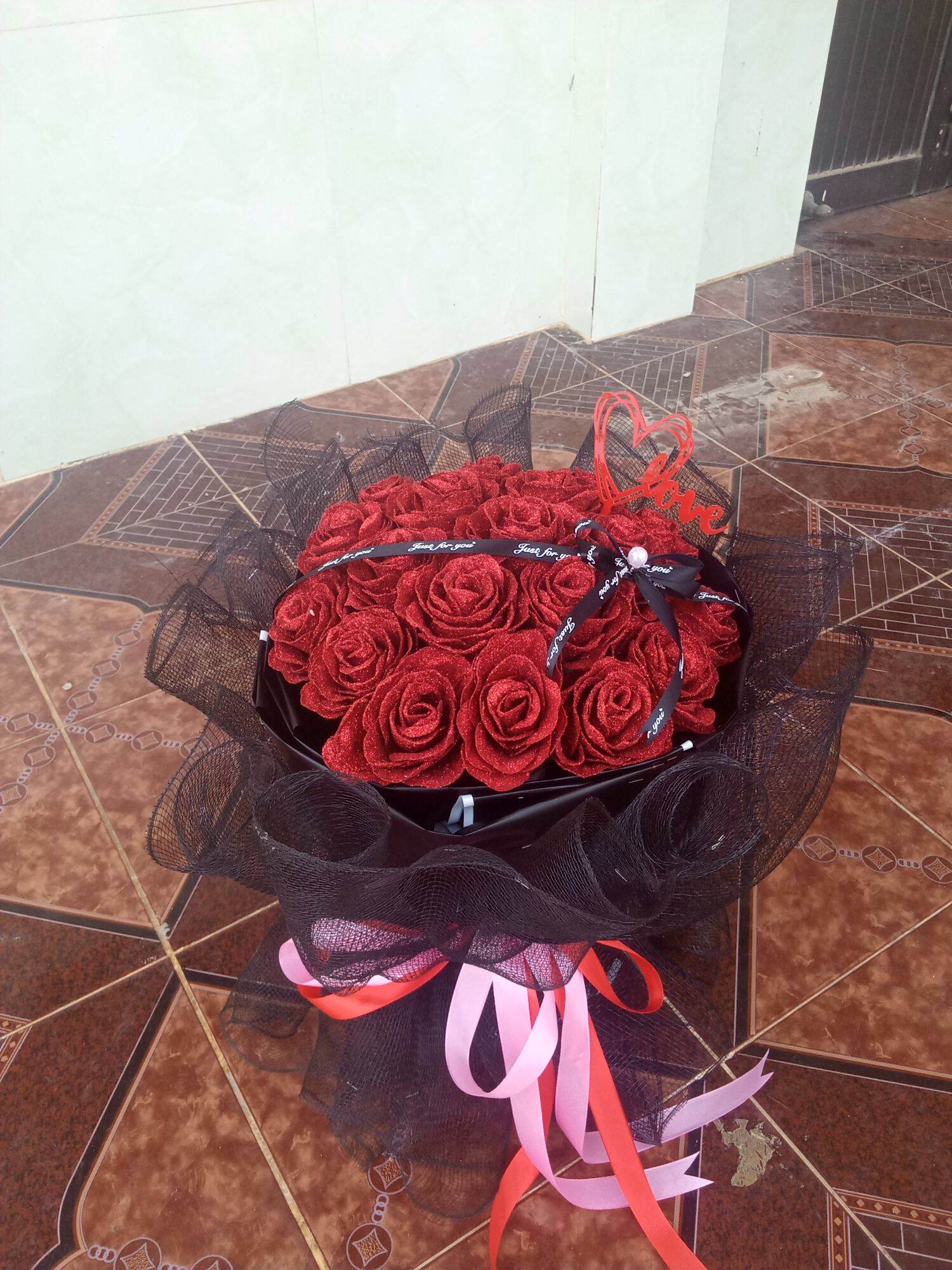 hoa sáp nhủ đỏ 19 bông