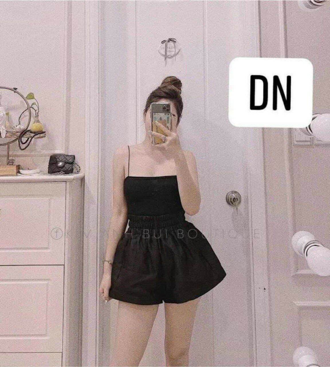 Quần đùi tacta phồng sang chảnh