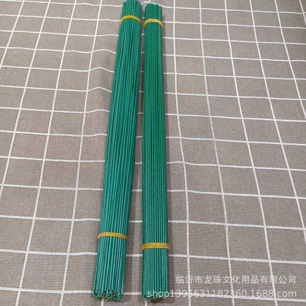 Bó 20 kẽm làm cành hoa 40cm màu xanh